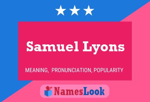 Samuel Lyons 名字海报