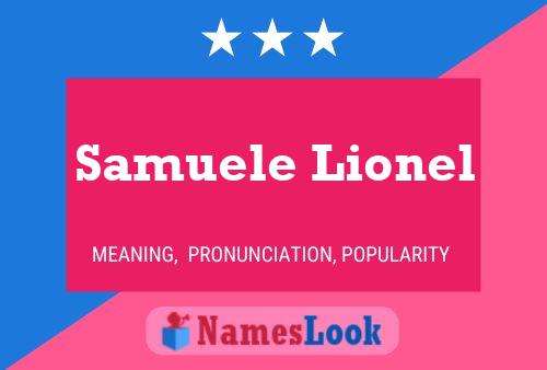 Samuele Lionel 名字海报