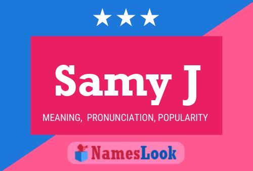 Samy J 名字海报