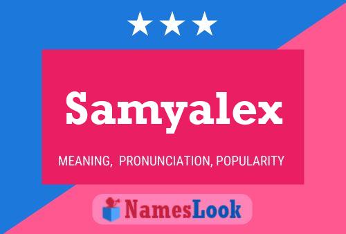 Samyalex 名字海报