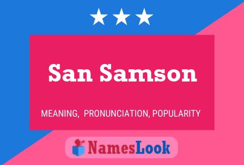 San Samson 名字海报