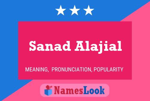 Sanad Alajial 名字海报