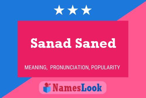 Sanad Saned 名字海报