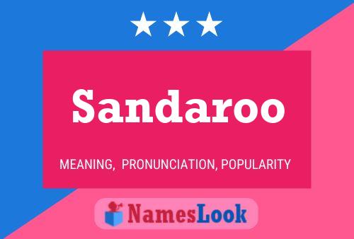 Sandaroo 名字海报