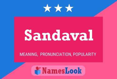 Sandaval 名字海报