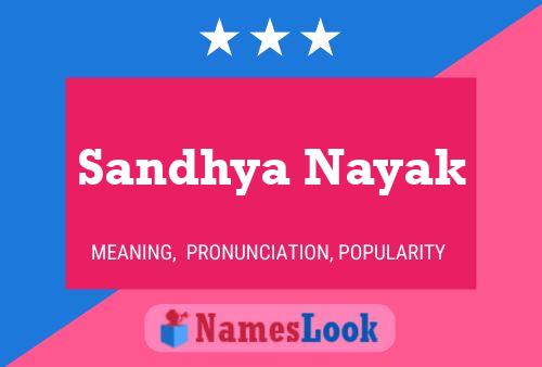 Sandhya Nayak 名字海报