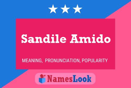 Sandile Amido 名字海报