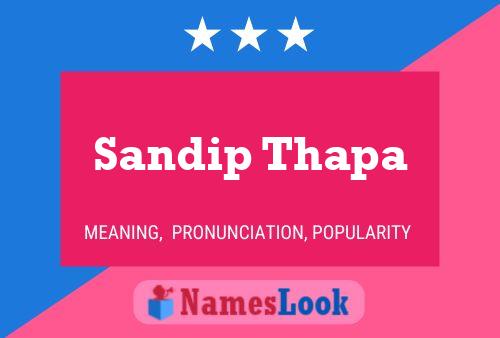 Sandip Thapa 名字海报