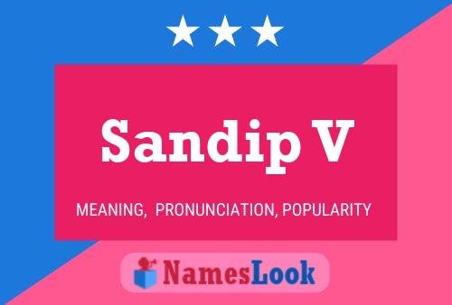 Sandip V 名字海报