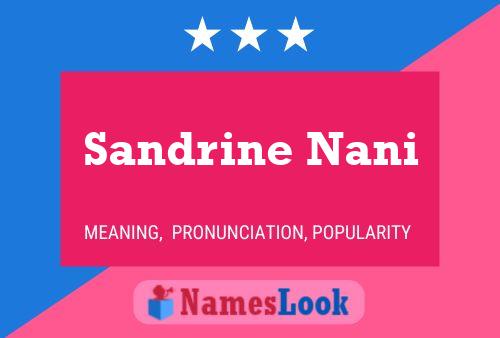 Sandrine Nani 名字海报