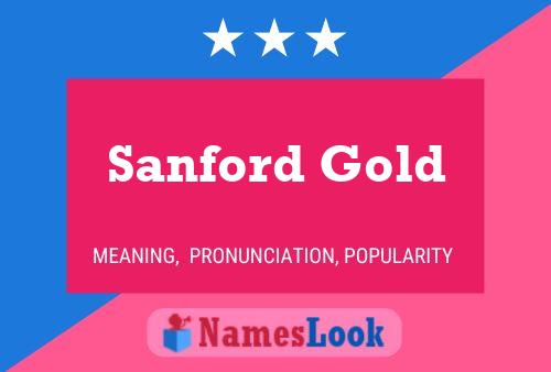 Sanford Gold 名字海报