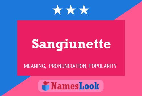 Sangiunette 名字海报