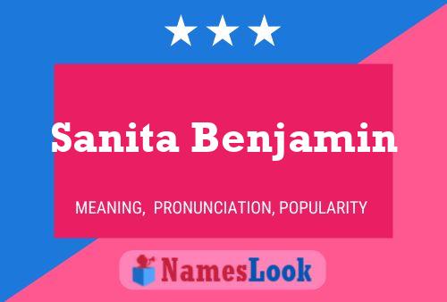 Sanita Benjamin 名字海报