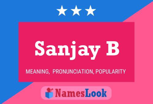 Sanjay B 名字海报