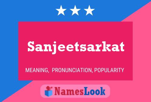 Sanjeetsarkat 名字海报