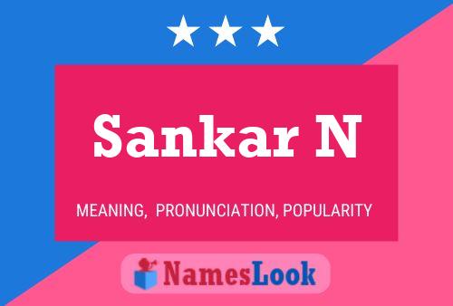 Sankar N 名字海报