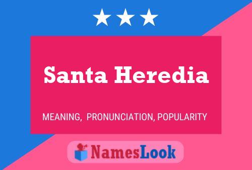 Santa Heredia 名字海报