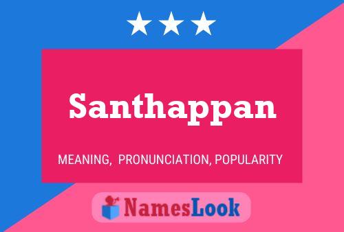 Santhappan 名字海报