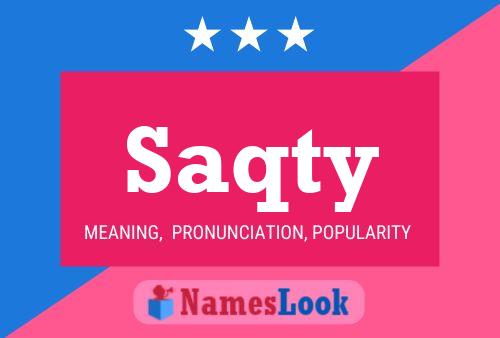 Saqty 名字海报