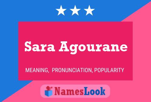 Sara Agourane 名字海报