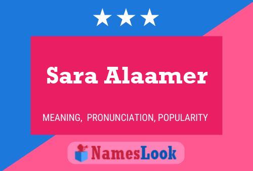 Sara Alaamer 名字海报