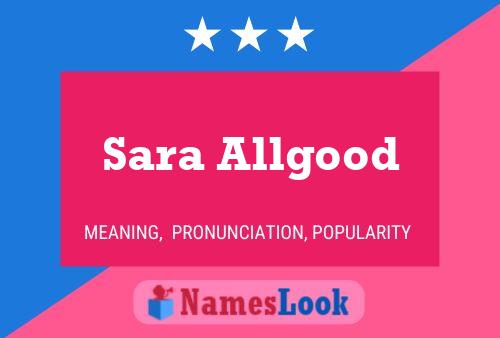 Sara Allgood 名字海报