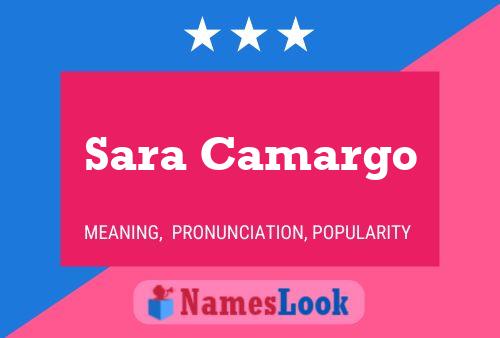 Sara Camargo 名字海报