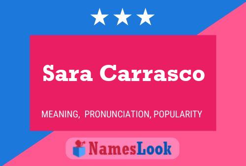 Sara Carrasco 名字海报