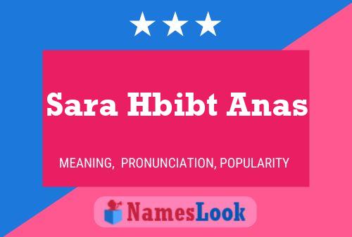 Sara Hbibt Anas 名字海报