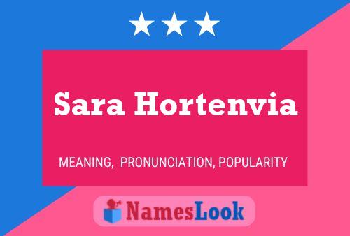 Sara Hortenvia 名字海报