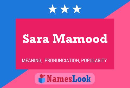 Sara Mamood 名字海报