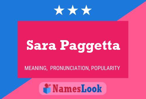 Sara Paggetta 名字海报