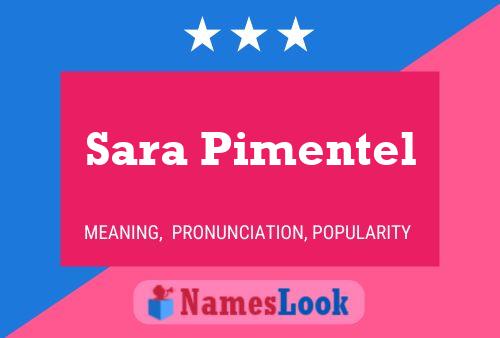 Sara Pimentel 名字海报