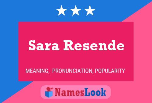 Sara Resende 名字海报