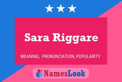 Sara Riggare 名字海报