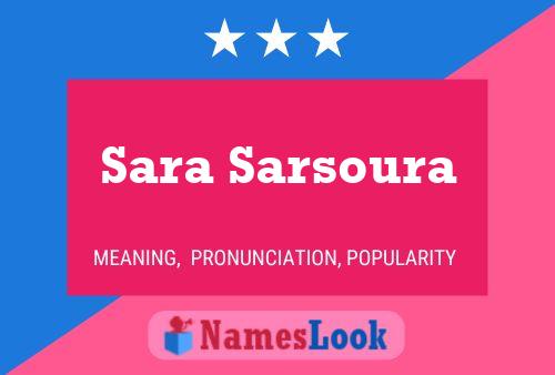 Sara Sarsoura 名字海报