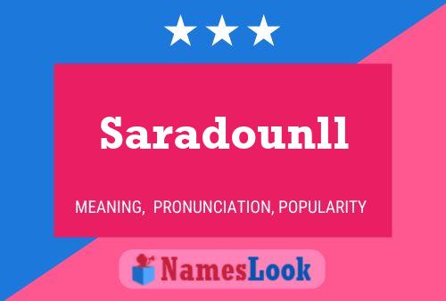 Saradounll 名字海报