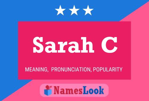 Sarah C 名字海报