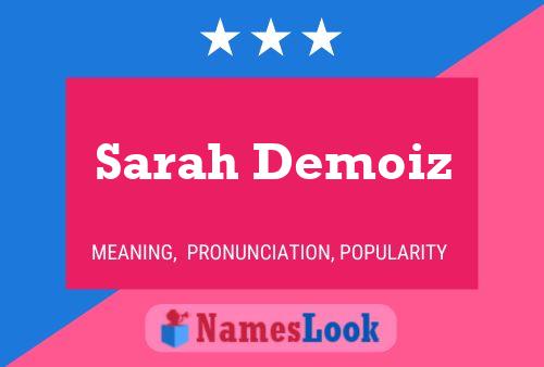 Sarah Demoiz 名字海报