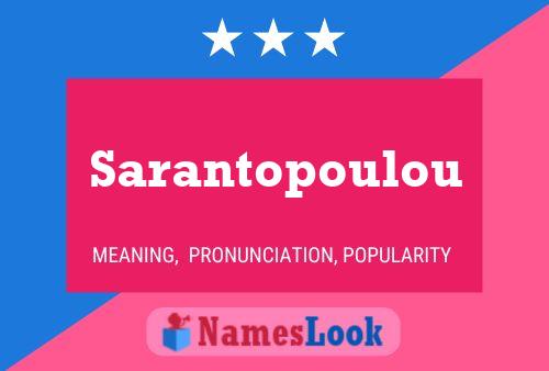 Sarantopoulou 名字海报