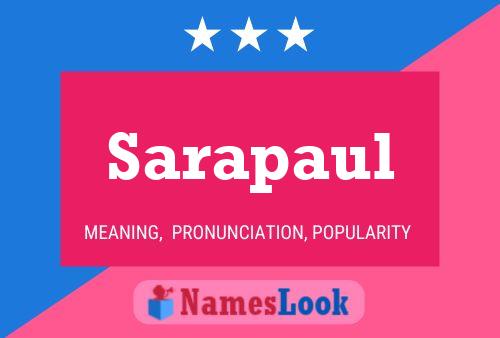 Sarapaul 名字海报