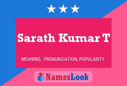 Sarath Kumar T 名字海报