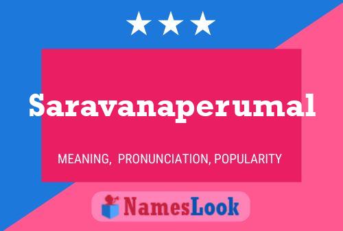 Saravanaperumal 名字海报