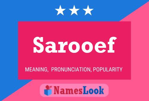 Sarooef 名字海报