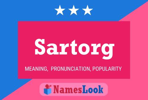 Sartorg 名字海报