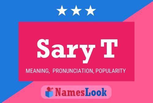 Sary T 名字海报