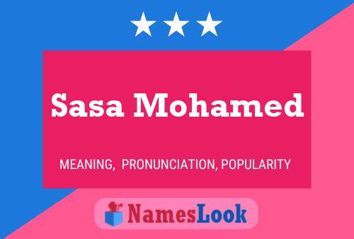 Sasa Mohamed 名字海报