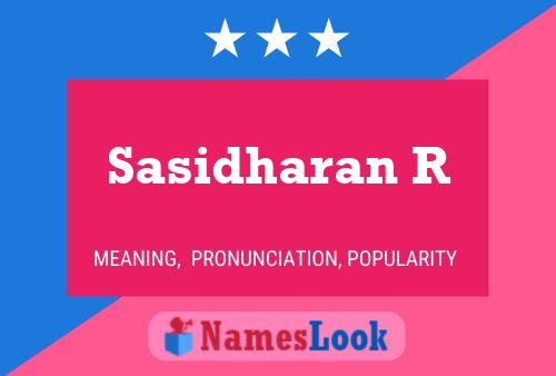 Sasidharan R 名字海报