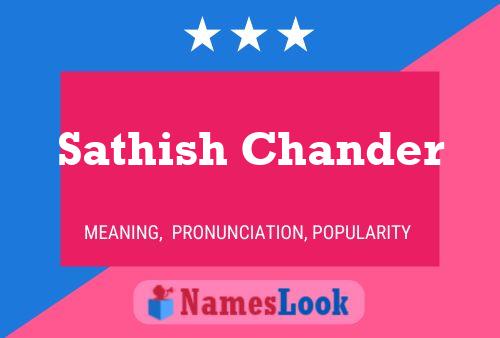 Sathish Chander 名字海报