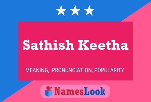 Sathish Keetha 名字海报